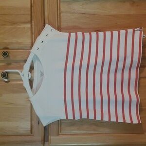 XS (but oversized styling)Garnet Hill adorable melon/cream nautical vibe top.NEW